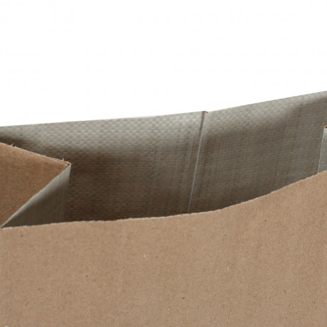 Сэндвич бэг серая бумага бело-серый пп 40х105см 128гр 300шт