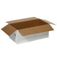 Гофроящик №32 датский микрогофра (профиль Е) 495х265х200мм с пп лентами и пропиткой 20 шт