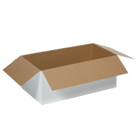 Гофроящик №32 датский микрогофра (профиль Е) 495х265х200мм со смещенным клапаном Т25Е