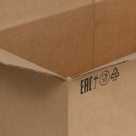 Гофроящик №32 датский микрогофра (профиль Е) 495х265х200мм со смещенным клапаном Т25Е